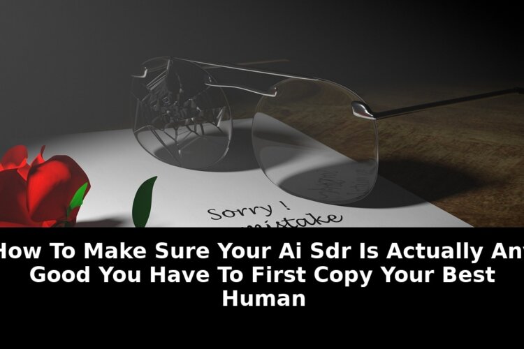 Breaking: AI SDR Success In 2026? You Have To First Copy Your Best Human 1 first copy your best human