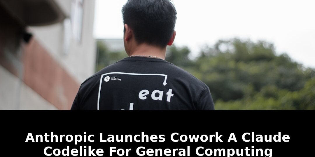 Anthropics Cowork: Code-like for General Computing 2026 Must-Read 1 code-like for general computing