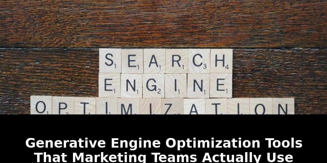 Essential Generative Engine Optimization Tools Marketing Teams Swear By in 2026 1 generative engine optimization tools