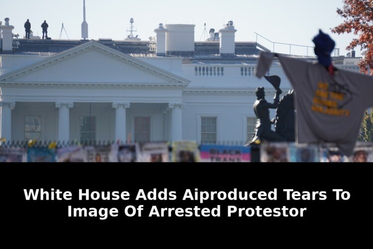 White House Adds AI-Produced Tears To Arrested Protestor Photo In 2026 Shock 3 white house adds ai-produced tears