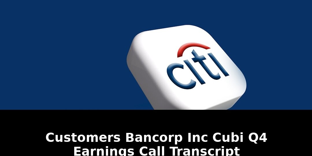 Customers Bancorp Inc CUBI 2026 Warning: Essential Q4 Earnings Details Hidden 1 customers bancorp inc cubi