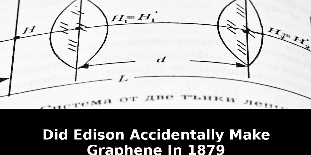 Edison accidentally make graphene: Breaking Update - 2026 1 edison accidentally make graphene
