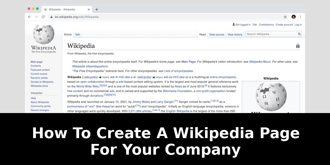 The Secret Formula for Creating a Wikipedia Page for Your Company in 2026 1 page for your company