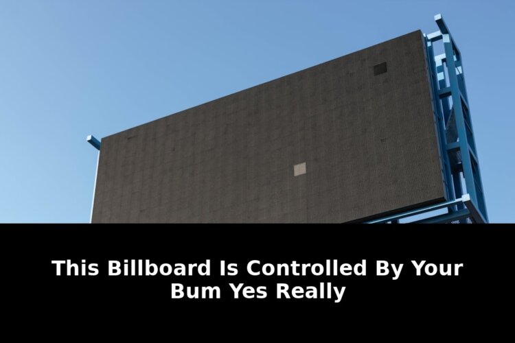 Control Your Bum Yes Really Creative Billboard Revolution Coming in 2026 1 your bum yes really creative - Publicancy
