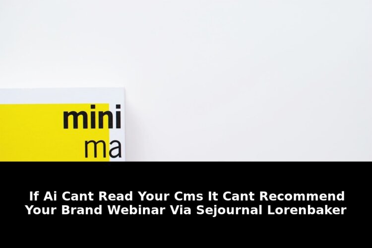 Cant recommend your brand webinar: Breaking Update - 2026 1 cant recommend your brand webinar - Publicancy