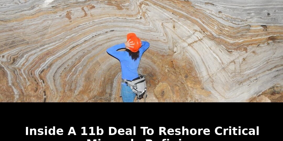 Reshore critical minerals refining: Essential Update - 2026 1 reshore critical minerals refining - Publicancy