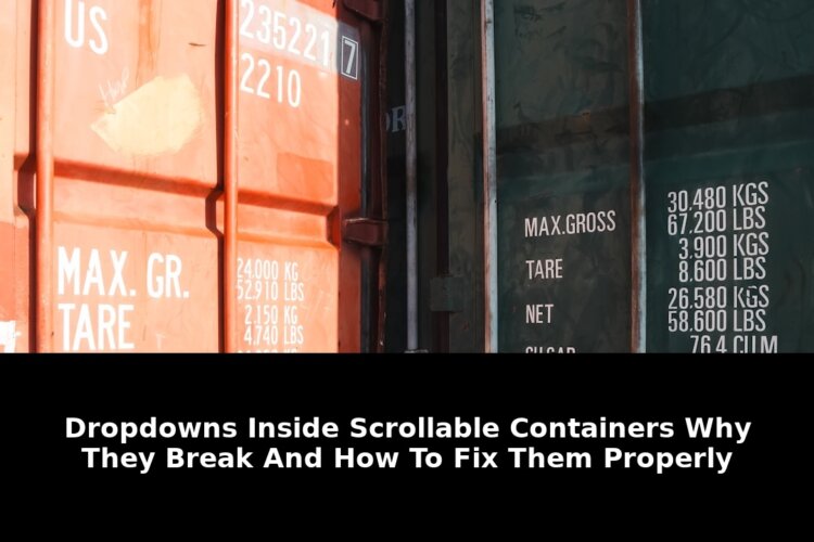 Dropdowns inside scrollable containers: Game-Changing Update - 2026 1 dropdowns inside scrollable containers - Publicancy
