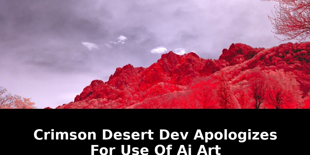 Crimson Desert Dev Apologizes For AI Art Controversy Amid Fan Backlash 1 crimson desert dev apologizes - Publicancy