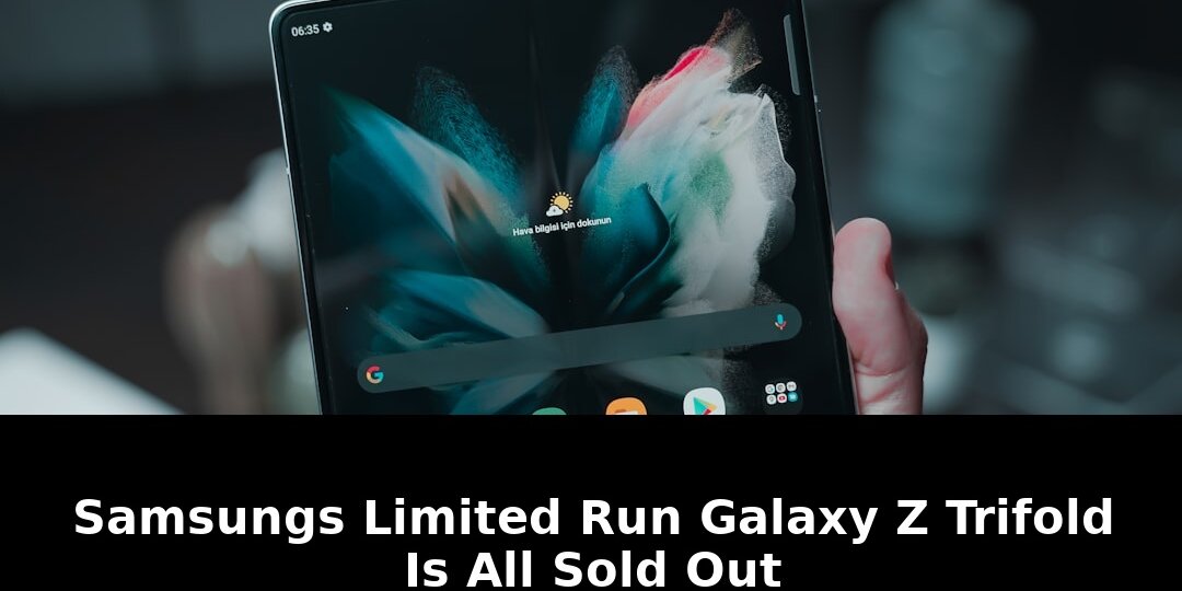Samsungs Limited Run Galaxy Z TriFold Sold Out - Revolutionary Tech You Missed! 1 samsungs limited run galaxy - Publicancy